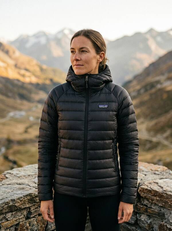 Patagonia Women's Outdoor Jackets Packable Breathable Premium Sports Hiking Daily Black ‎84712-BLK