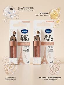 Vaseline Emily In Paris Tinted Lip Oil Nude Crème Duo Set – Lip Oil, Intense Gloss, For Women, Nude, Suitable For Daily Makeup - Nude Cream - View 2
