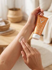 Vichy Capital Soleil Tinted Dry Touch Protective Face Fluid SPF50 50 Ml – Sunscreen, Broad Spectrum Protection, For Combination Skin, Tinted, Volcanic Water, Suitable For Daily Skincare Routine - Multicolor - View 4