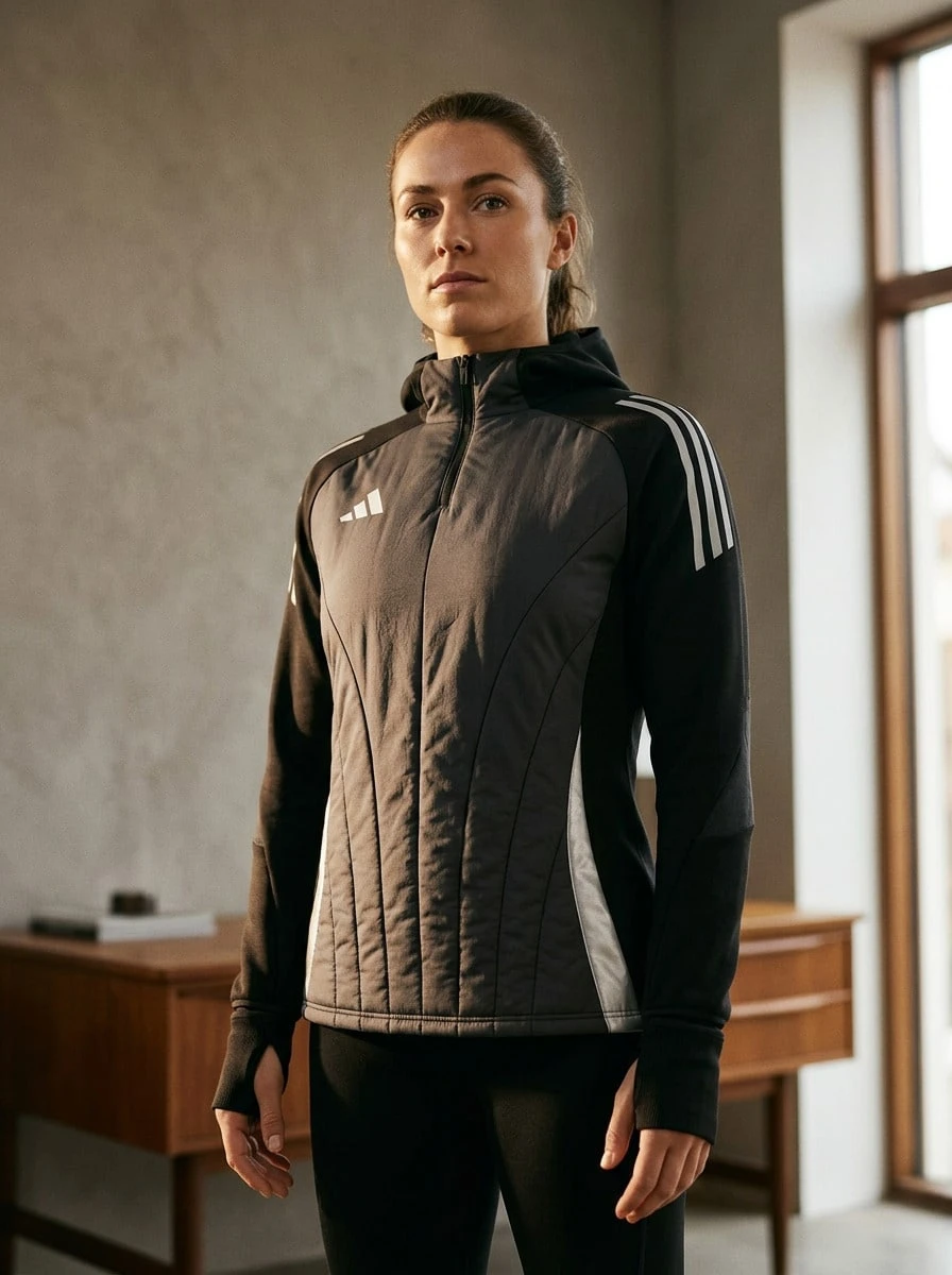 Adidas Women Sports Jackets Warm Durable Versatile Daily Training Commuting Black IM9967 - Black - View 1