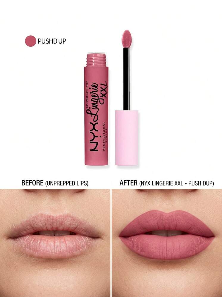 NYX Lingerie XXL Matte Liquid Lipstick 03 Xxpose Me 0.13oz/4ml