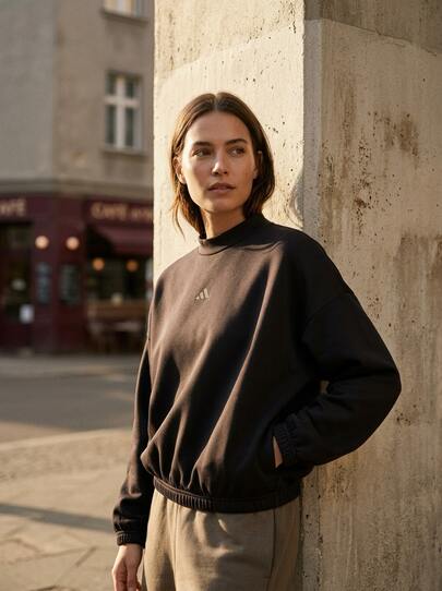 Adidas ملابس رياضية نسائية أساسية لليوغا بلون أسود