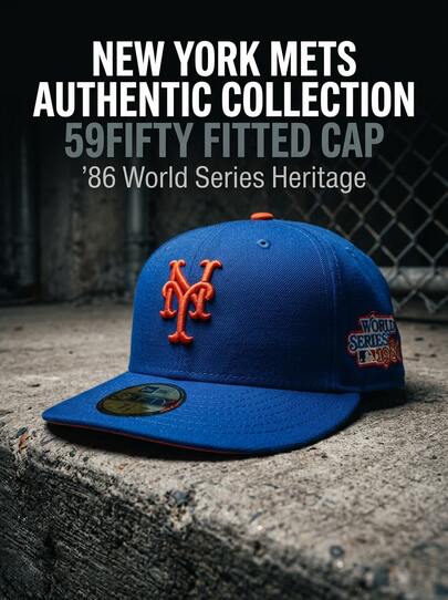 New Era 59Fifty MLB New York Mets 1986 World Series Fitted Hat