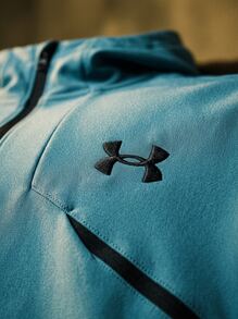Under Armour Men Sports Jackets Packable Warm Durable Daily Training Commuting Blue 6014621-466 - Boundless Blue / Black - View 4
