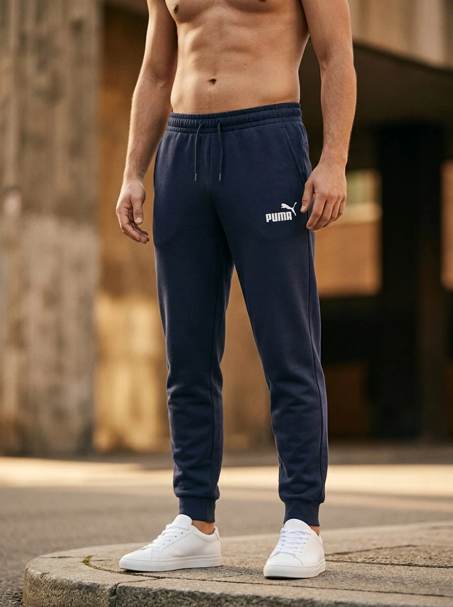 Puma ملابس رجالية ناعمة ومتينة ومريحة للخروج والنادي الرياضي والمنزل 586714-06 - الأزرق - مشاهدة 1