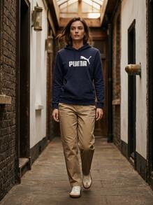 Puma بلوزات رياضية ناعمة متعددة الاستخدامات دافئة للخروج والتدريب والاستخدام اليومي باللون الأزرق 682391-64 - Deep Plum - مشاهدة 4