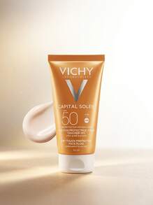 Vichy Capital Soleil Tinted Dry Touch Protective Face Fluid SPF50 50 Ml – Sunscreen, Broad Spectrum Protection, For Combination Skin, Tinted, Volcanic Water, Suitable For Daily Skincare Routine - Multicolor - View 5