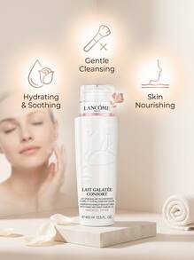 Lancôme Galatee Confort 400 Ml – Comforting Facial Cleansing Milk For Dry Skin, Infused With Honey And Sweet Almond Oil, Gentle Makeup Remover, Hydrating Formula For Daily Face Care, Luxury Skincare For Women - White - View 3