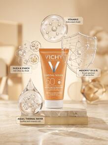 Vichy Capital Soleil Tinted Dry Touch Protective Face Fluid SPF50 50 Ml – Sunscreen, Broad Spectrum Protection, For Combination Skin, Tinted, Volcanic Water, Suitable For Daily Skincare Routine - Multicolor - View 2