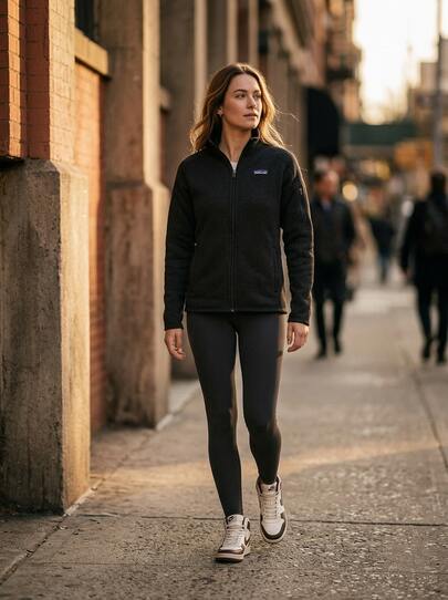 Patagonia Sports Sweatshirts Lightweight Durable Fleece-Lined Home Weekend Sports Black 25543-BLK