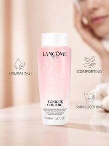 Lancôme Confort Tonique 400 Ml – Hydrating And Soothing Facial Lotion For Dry Skin, Infused With Honey And Sweet Almond Oil, Instant Moisture For Sensitive Complexion, Daily Skin Prep And Softening, Luxury Beauty Routine - White - View 3