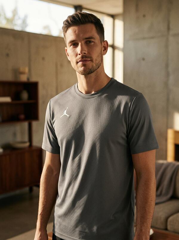 Jordan Men's Sports Tees & Tanks Easy To Match Moisture-Wicking Breathable Daily Weekend Sports Grey A20142-005