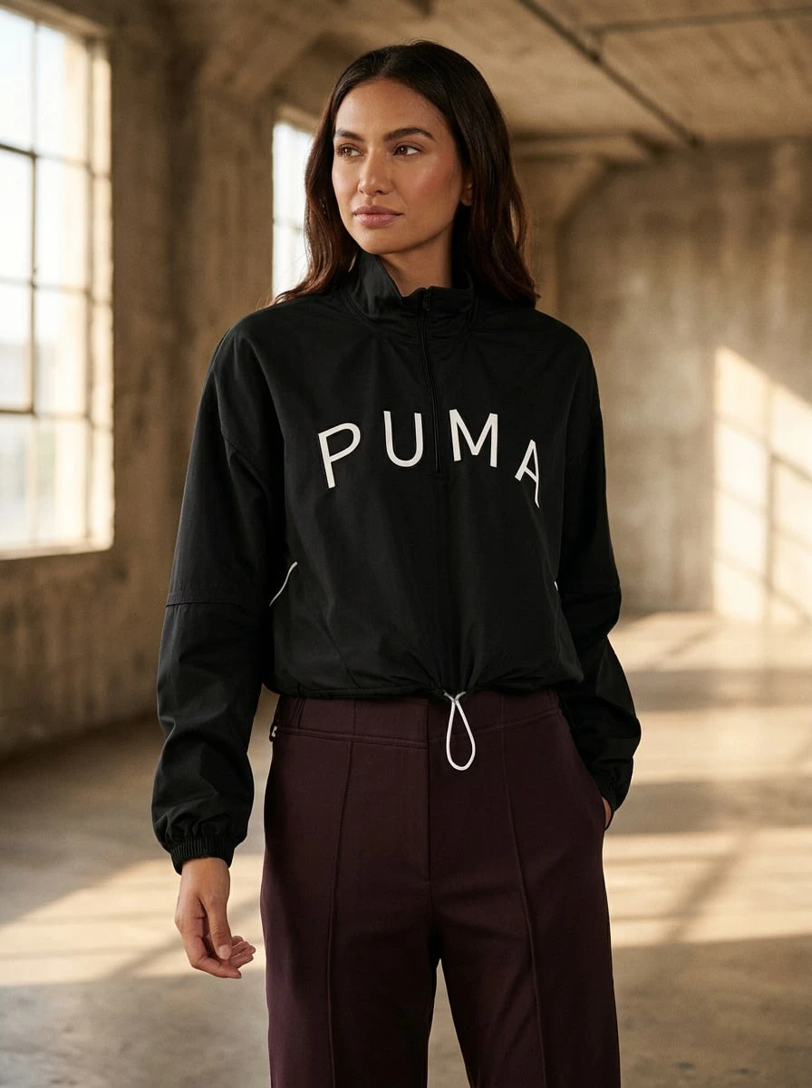 Puma Women Sports Jackets Breathable Packable Warm Daily Training Commuting Black 524816-01 - Black - View 1