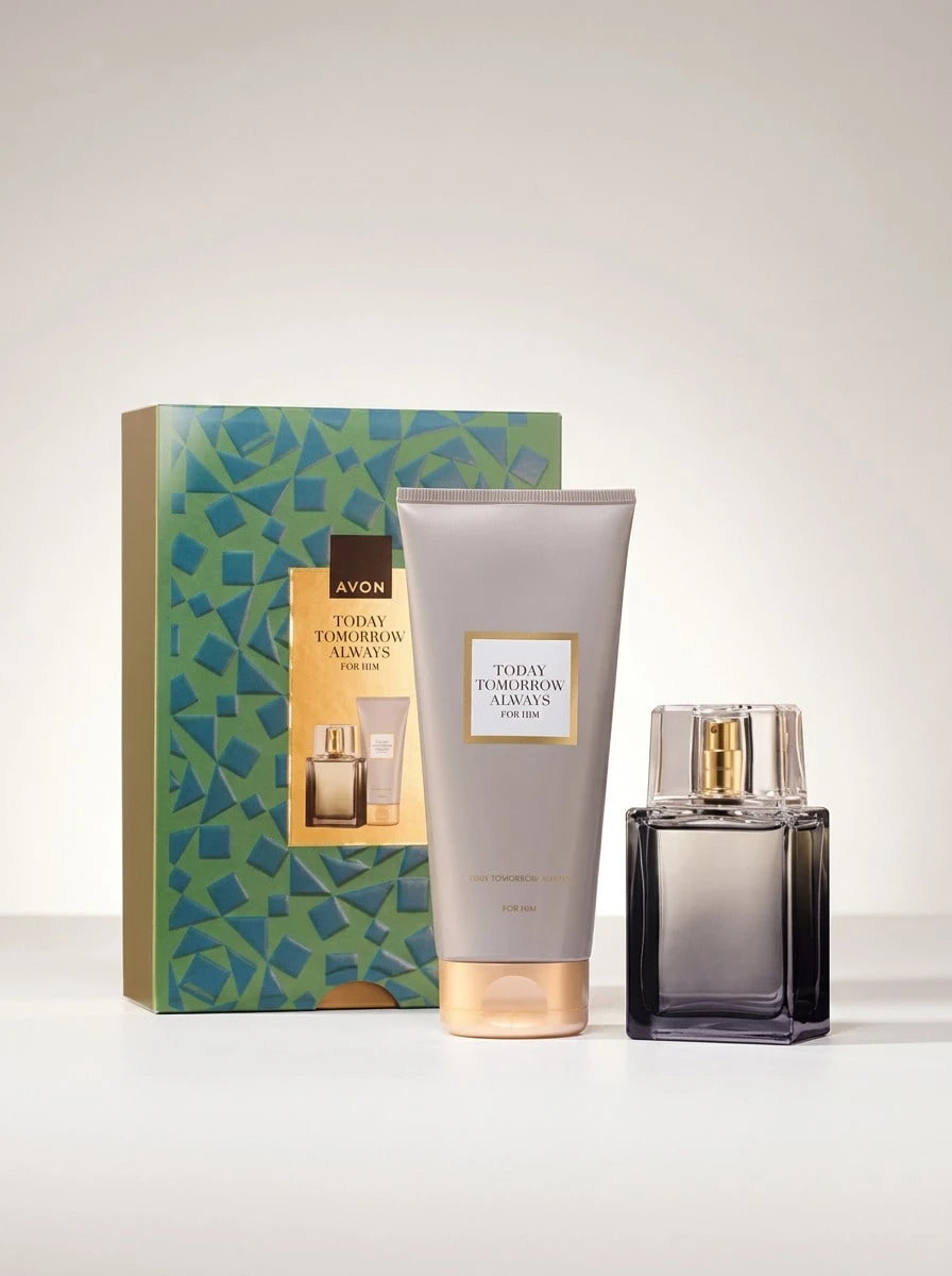 Avon مجموعة هدايا عطر تواليت للرجال "اليوم غدا دائما" 75 مل - بتوقيت شرق الولايات المتحدة - مشاهدة 1