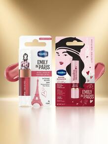 Vaseline Emily In Paris Lip Care (Rose Amour And Rouge Romance) Duo Set – Lip Care Set, 24h Moisturization, For Women, Rose, Pink, Suitable For Daily Skincare Routine - Rose Love / Red Romance - View 5