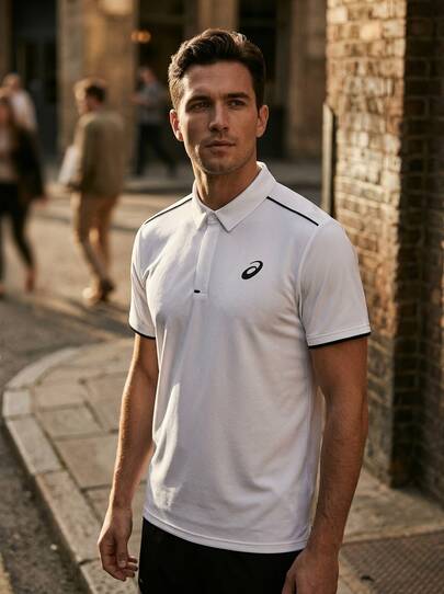 Asics MEN'S CORE SS TOP Men Sports Tees & Tanks Classic Fit Quick-Dry Skin-Friendly Weekend Training Casual White 154403-0014