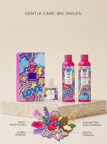 Avon Kids Girls Fruity Scent Gift Set Set – Bath And Body Set, Cleansing, For Girls, Fruity, Pink, Suitable For Birthday Gift - Fruity - View 2