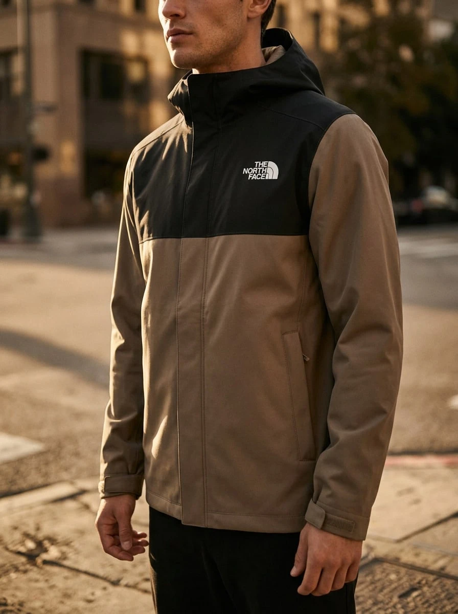 The North Face Wander Short-Sleeve Men's Sports Jackets Durable Versatile Waterproof Travel Casual Weekend Grey NF0A3YFM-BOX - Mushroom Grey - View 1