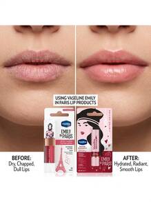 Vaseline Emily In Paris Lip Care (Rose Amour And Rouge Romance) Duo Set – Lip Care Set, 24h Moisturization, For Women, Rose, Pink, Suitable For Daily Skincare Routine - Rose Love / Red Romance - View 4