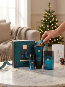Avon Black Suede Secret Eau De Toilette 100 Ml Gift Set Set – Cologne Gift Set, Long Lasting, For Men, Woody, Deep Teal, Suitable For Daily Wear - EDT - View 3