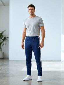 Adidas WE ALLSET 3S PT MEN  LONG TROUSERS BLUE AND WHITE KC8152 - Blue and White - View 5