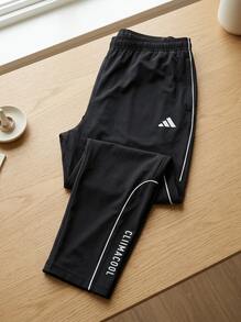 Adidas بنطلون رياضي للرجال قابل للتنفس وصديق للبشرة متعدد الاستخدامات للرياضة والمكتب وعطلة نهاية الأسبوع باللون الأسود JX0044 - الأسود - مشاهدة 2