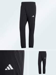 Adidas بنطال رياضي رجالي قابل للتنفس وصديق للبشرة متعدد الاستخدامات للرياضة والمكتب وعطلة نهاية الأسبوع باللون الأسود JY3550 - الأسود - مشاهدة 4