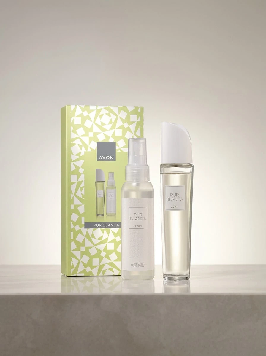 Avon طقم هدية عطر بلانكا للتواليت 50 مل - بتوقيت شرق الولايات المتحدة - مشاهدة 1