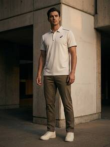 Asics MEN'S CORE SS TOP Men Sports Tees & Tanks Classic Fit Quick-Dry Skin-Friendly Weekend Training Casual White 154403-0014 - White - View 5