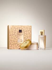 Avon Attraction For Her Eau De Parfum 50 Ml Gift Set – Perfume Gift Set, Long-Lasting, For Women, Woody, Gold, Suitable For Romantic Evening - EDP - View 1