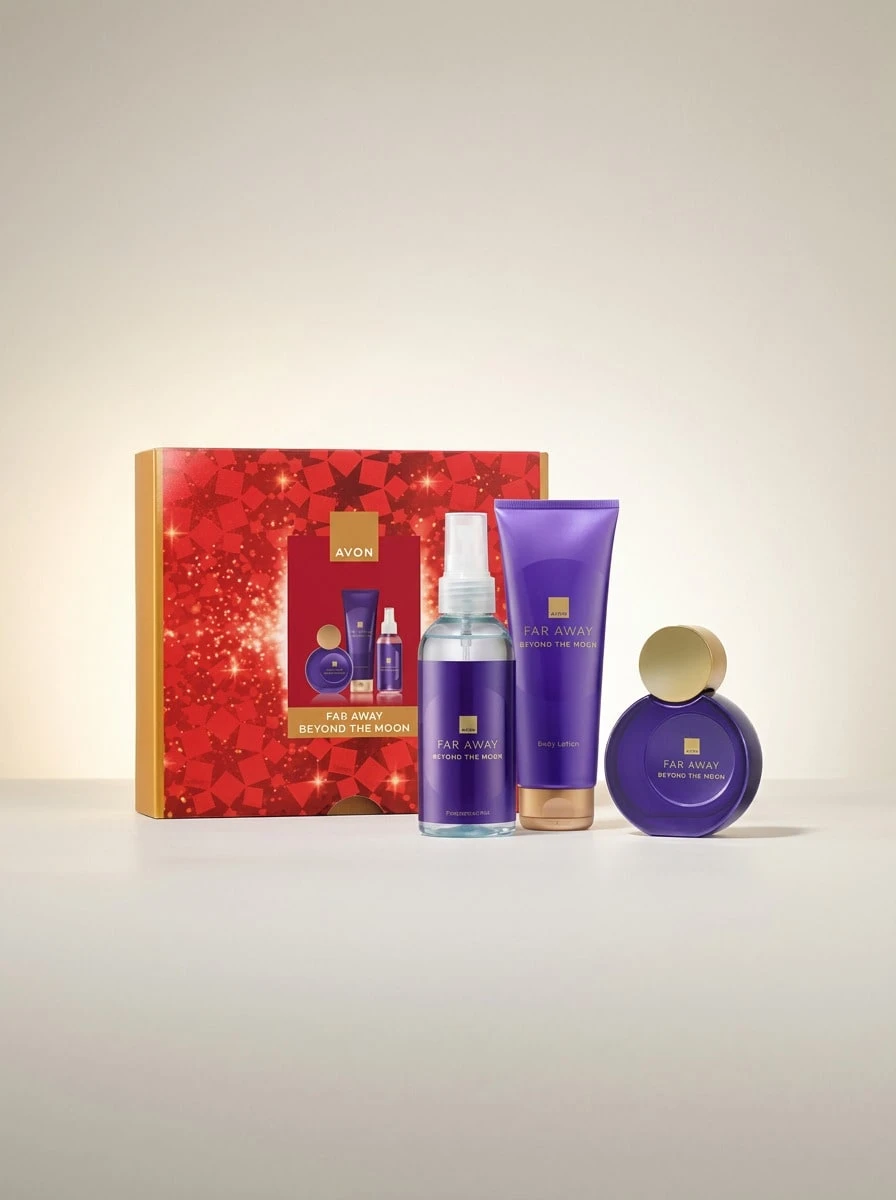 Avon مجموعة هدايا عطر فار أواي بيوند ذا مون إيو دي بارفان 50 مل - EDP - مشاهدة 1