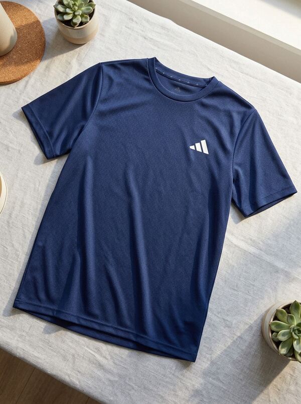 Adidas WE BAS T MEN  SHORT-SLEEVED T-SHIRT NAVY BLUE KD5457