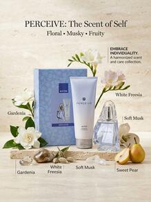 Avon Perceive Eau De Parfum 50 Ml Gift Set – Perfume Gift Set, Long-Lasting, For Women, Floral, Light Blue, Freesia, Suitable For Daily Wear - Multi Scents - View 2