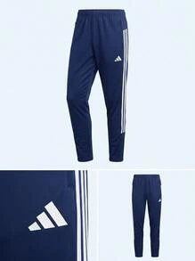 Adidas WE ALLSET 3S PT MEN  LONG TROUSERS BLUE AND WHITE KC8152 - Blue and White - View 3