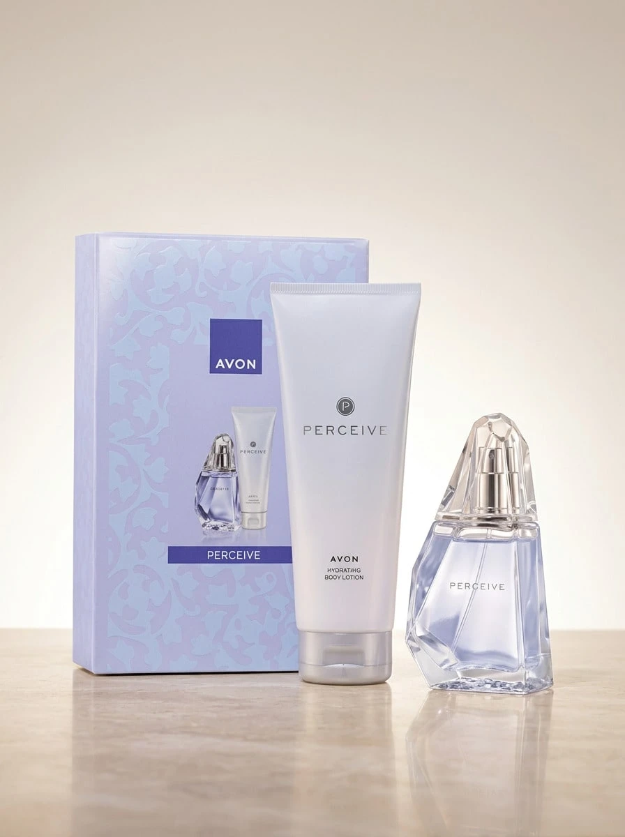 Avon Perceive Eau De Parfum 50 Ml Gift Set – Perfume Gift Set, Long-Lasting, For Women, Floral, Light Blue, Freesia, Suitable For Daily Wear - Multi Scents - View 1