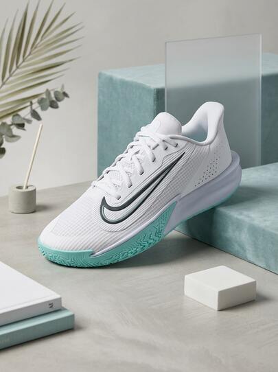 Nike Precision VII Men Basketball Shoes Breathable Sweat Absorption Versatile Logo Solid Good Elasticity Easy To Wash Sports Outdoor Running Daily School White HJ9153-101