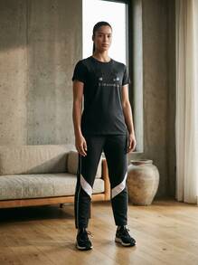 Under Armour TECH Women Sports Tees & Tanks Skin-Friendly Stretchy Soft Daily Weekend Training Black 1356305-002 - Total Black - View 5