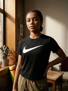 Nike تي شيرت بارك 20 للأطفال باللون الأسود - الأسود - مشاهدة 2