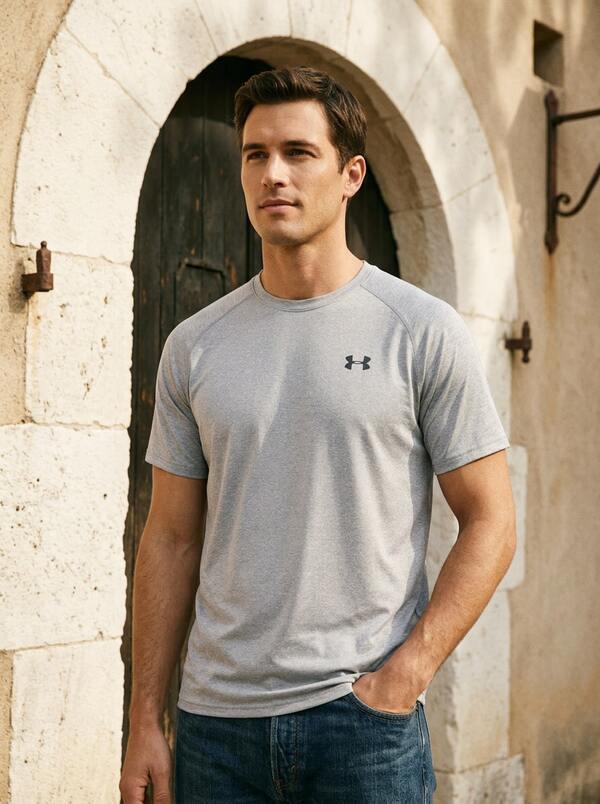 Under Armour SPORTSTYLE Men's Sports Tees & Tanks Breathable Classic Fit Quick-Dry Going Out Gym Home Grey 1326413-036