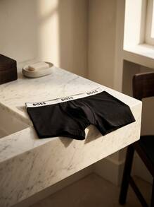 Hugo Boss Men Trunks Stretchy Soft Lightweight Travel Casual Sports 50475282-994 - Black - View 3