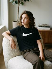 Nike تي شيرت بارك 20 للأطفال باللون الأسود - الأسود - مشاهدة 6