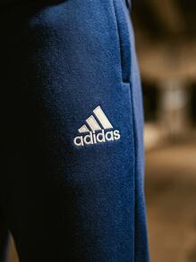 Adidas Men's Outdoor Pants Stretchy Quick-Dry Breathable Daily Outdoor Commuting Blue HB5329 - Navy Blue - View 5