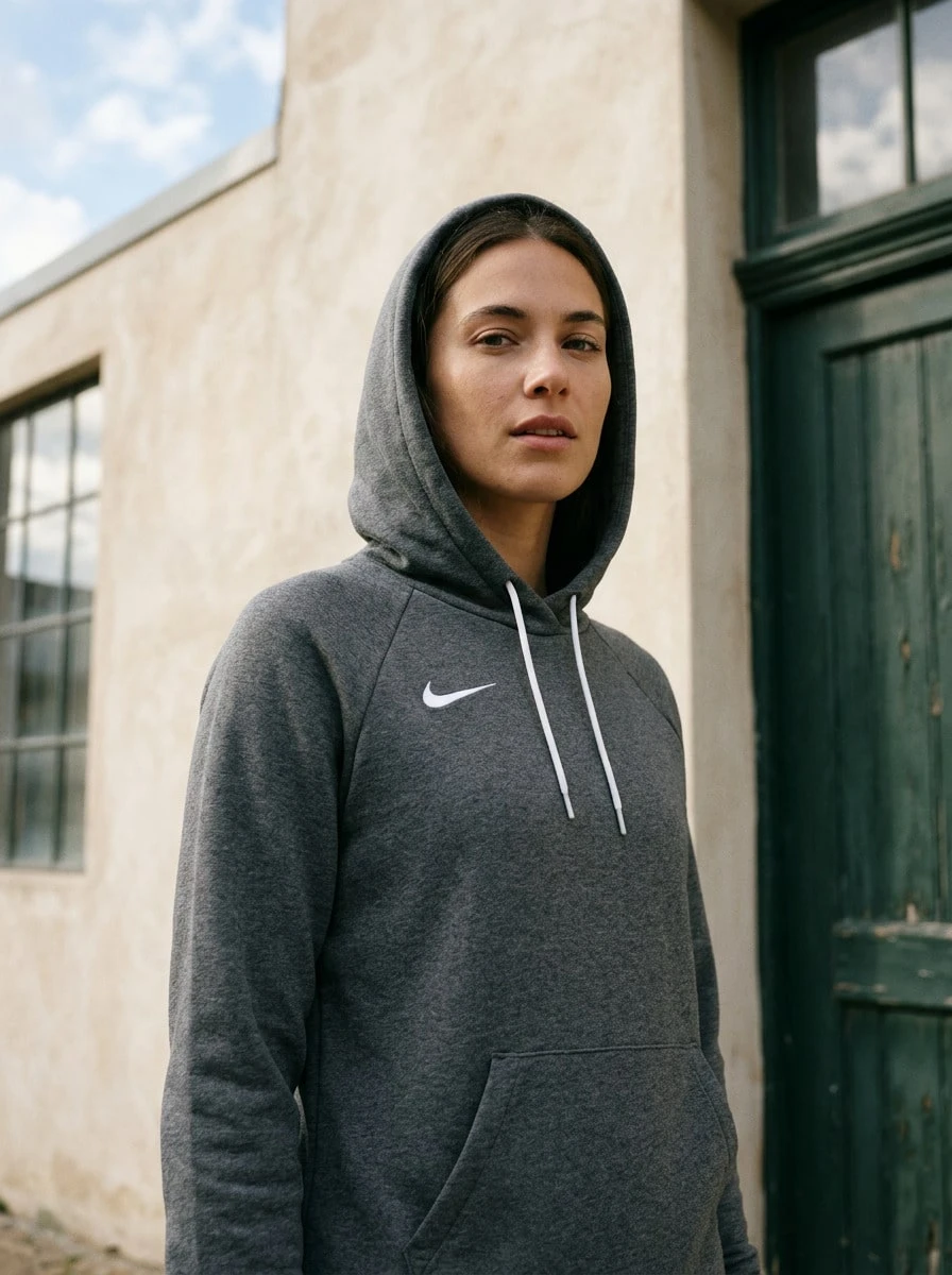 Nike كنزة رياضية نسائية بارك 20 رمادي - رمادي غامق - مشاهدة 1