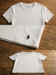 Ralph Lauren Men's T-Shirts Versatile Lightweight Easy To Match Daily Weekend Sports White 714830304 - White - View 4