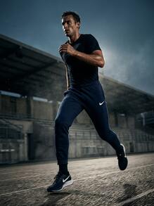 Nike Men's Outdoor Pants Quick-Dry Breathable Skin-Friendly Weekend Training Daily Navy CW6907-451 - Navy Blue - View 3