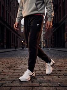 Nike Men Sports Pants Classic Fit Easy To Match Soft Gym Travel Sports FN3787-010 - Black/Black/White - View 5