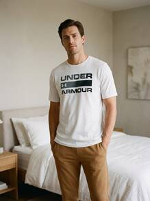Under Armour SPORTSTYLE Men's Sports Tees & Tanks Breathable Classic Fit Quick-Dry Weekend Sports Outdoor White 1329582-100 - White - View 2