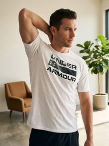 Under Armour SPORTSTYLE Men's Sports Tees & Tanks Breathable Classic Fit Quick-Dry Weekend Sports Outdoor White 1329582-100 - White - View 7
