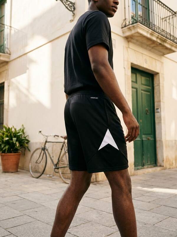 Adidas Men's Sports Shorts Breathable Soft Quick-Dry Running Beach Sports Black IR9376