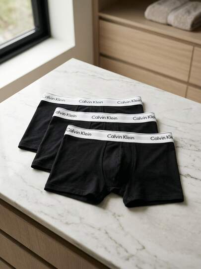 Calvin Klein CK UNDERWEAR Men Trunks Comfortable Moisture-Wicking Durable Travel Casual Sports 000NB3963A-UB1
